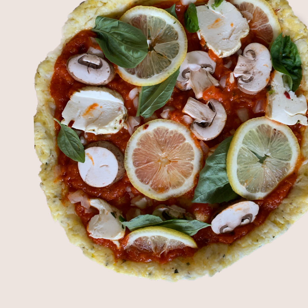 spicy lemon pizza with your choice of toppings